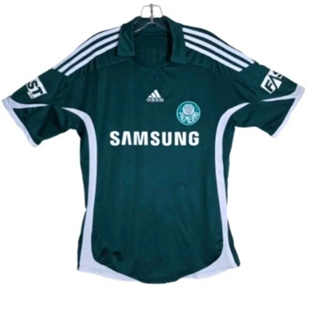 Adidas Palmeiras Soccer Jersey Mens Medium Green Samsung Ciro 7 Brazil
